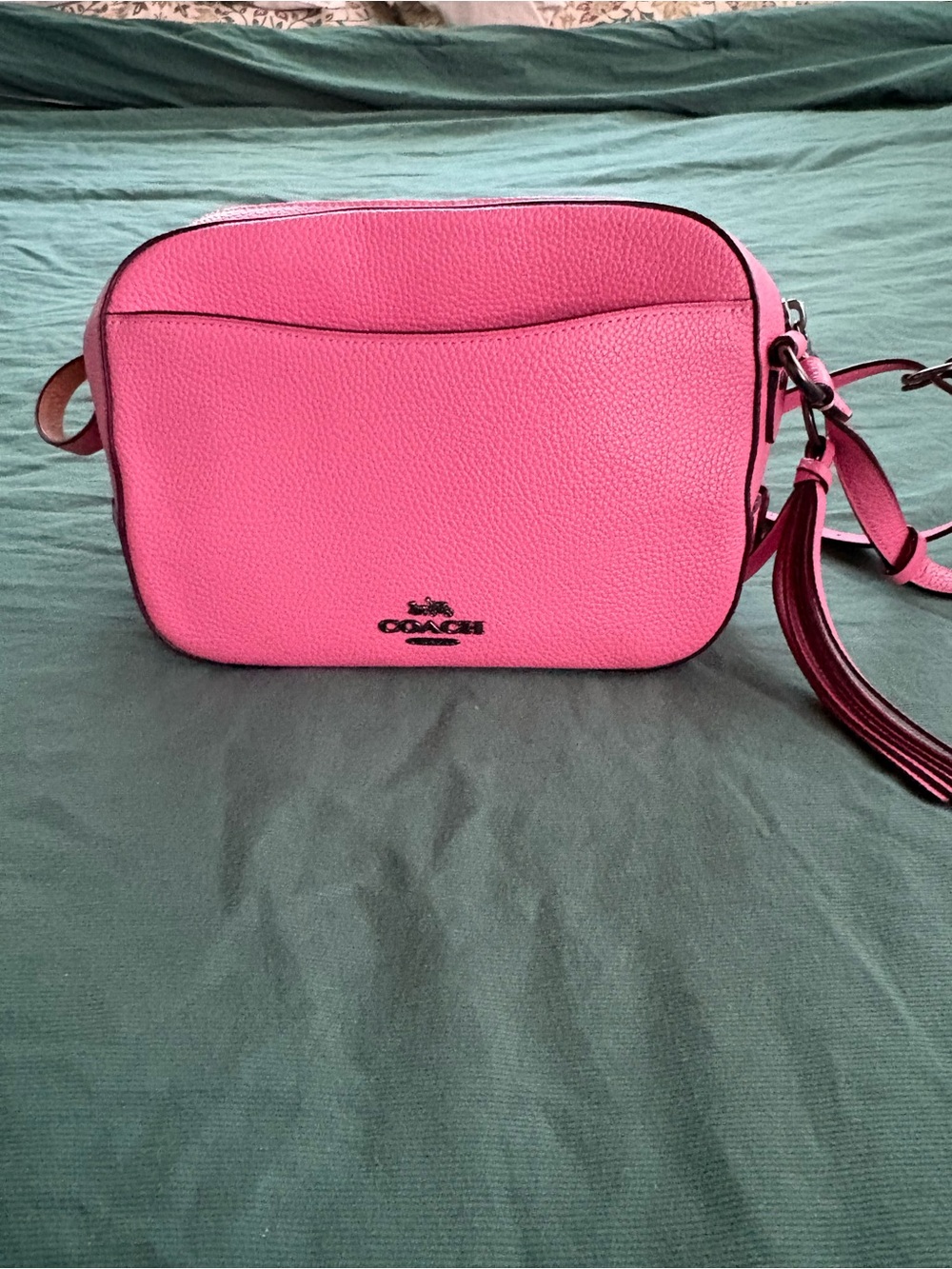 Coach x Keith Haring Pebbled Leather Crossbody Bag - Pink